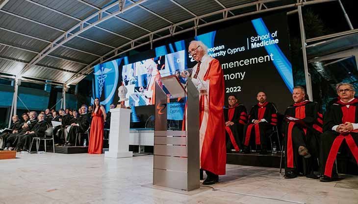 Αποφοίτηση της τάξης του 2022 της Ιατρικής Σχολής του Ευρωπαϊκού Πανεπιστημίου